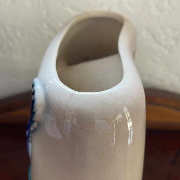 Vintage Royal Copley MCM Pottery Bird Vase/Planter - Picture 9 of 12